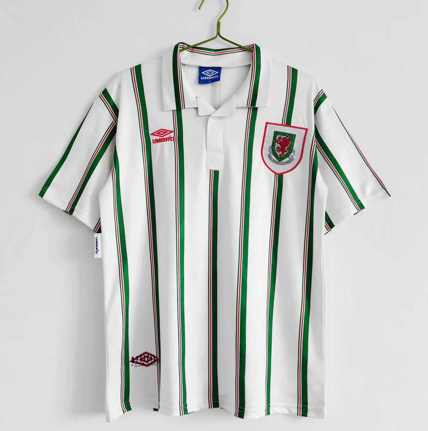 1993-95 Wales Retro Away Kit Soccer Jersey